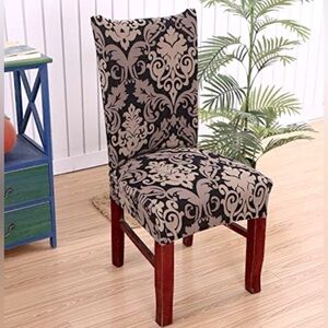 Elegant Damask Chair Slipcover